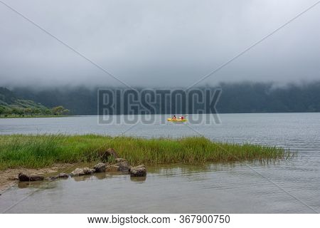 Walk On The Azores Archipelago. Discovery Of The Island Of Sao Miguel, Azores.sete Citades