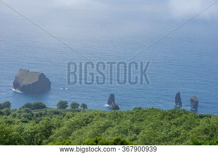 Walk On The Azores Archipelago. Discovery Of The Island Of Sao Miguel, Azores.sete Citades