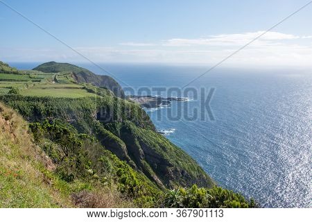 Walk On The Azores Archipelago. Discovery Of The Island Of Sao Miguel, Azores.sete Citades