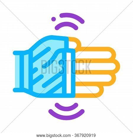 Hypothermia Of Hand Icon Vector. Hypothermia Of Hand Sign. Color Symbol Illustration