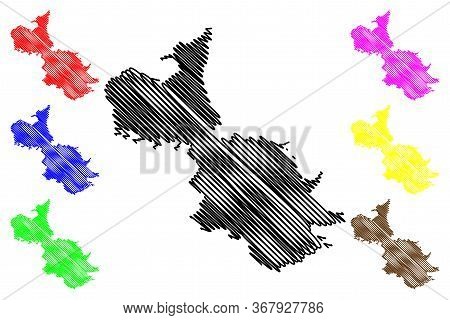 Bryansk City (russian Federation, Russia) Map Vector Illustration, Scribble Sketch City Of Bryansk M