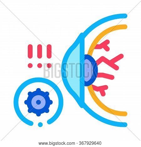 Visual Impairment Icon Vector. Visual Impairment Sign. Color Symbol Illustration