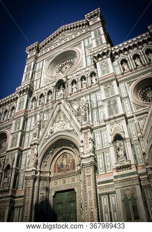 View Of The Cathedral Of Santa Maria Del Fiore, In Firenza, Italy