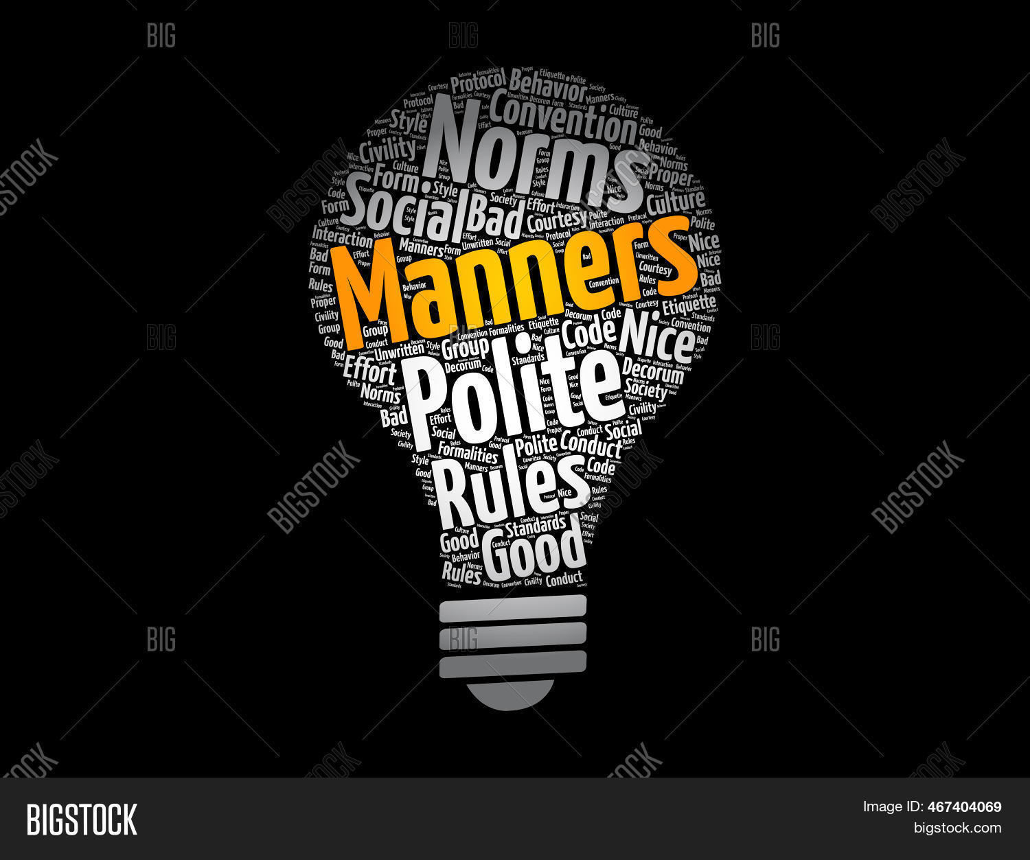 Manners Light Bulb Image & Photo (Free Trial) | Bigstock