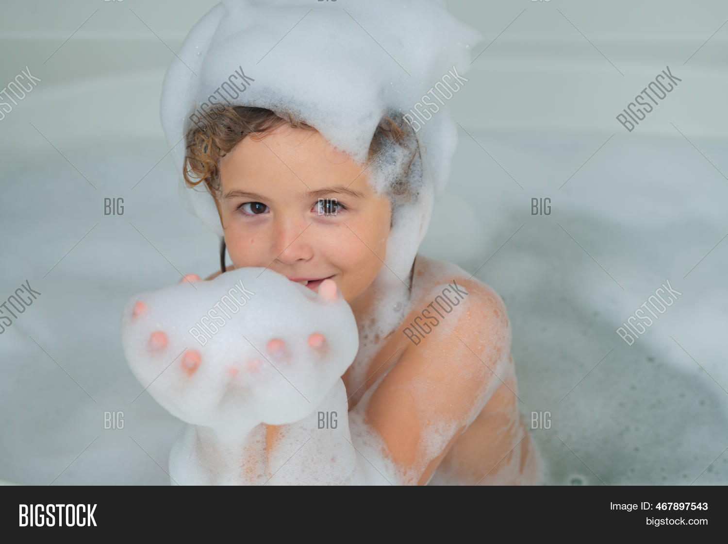 Children Bathing. Kid Image & Photo (Free Trial) Bigstock
