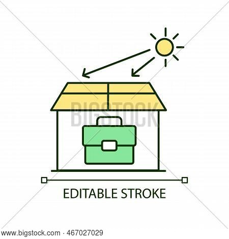 Prosumers House Rgb Color Icon. Eco-conscious Consumption. Renewable Energy Resources. Solar Panel. 
