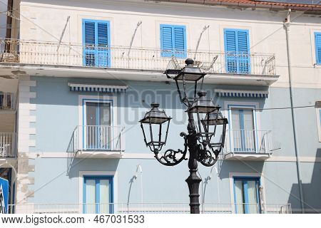 Typical House In The Town Of Minori On The Amalfi Coast, Italy. High Quality Photo
