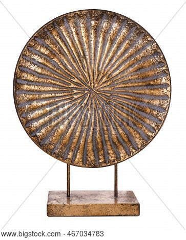 Beautiful Decorative Countryfield Dish On White Background