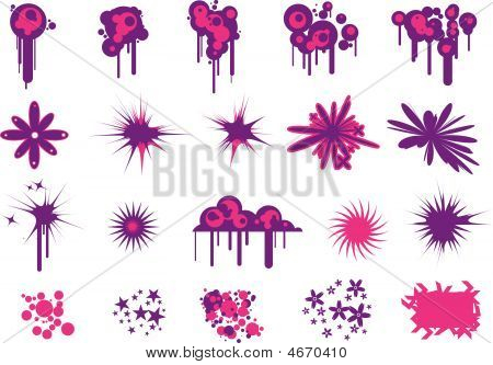 Rad felsymboler och Blobs.eps