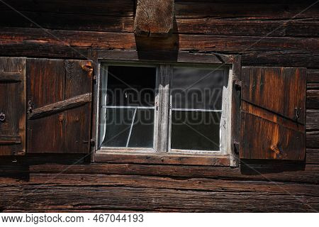 Farmhouse With Lots Of Wood And Stone In Detail