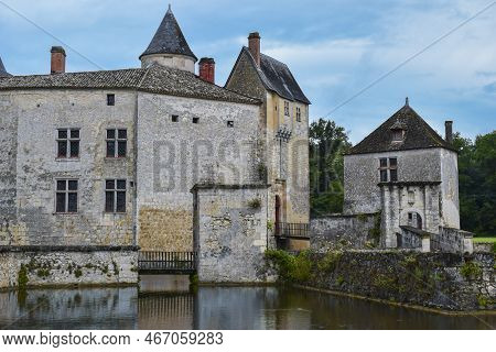 Fourteenth-century Chateau De La Brede And Gothic Style, France