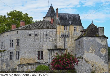 View Of The Majestic Gothic Chateau Of La Brede In French Aquitaine