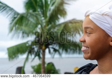 Face Of A Young Woman From Bluefields