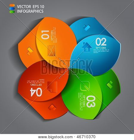 vector paper progress steps for tutorial