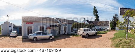 Elim, South Africa - Sep 21, 2022: A Street Scene, With Historic Buildings, In Elim, In The Western 
