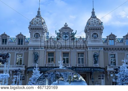 Monaco / Francia - December 10, 2022: Casino Of Montecarlo, Montecarlo, Monaco, France, Europe