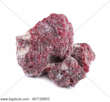 Benzoin Siam Resinoid Isolated On White Background. Mix Of Benzoin And Dammar Resin. Tropical Resins