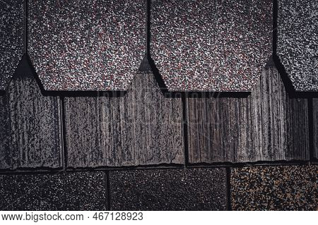 Assorted Selection Of Premium Synthetic Roof Shingles To Pick A New Style.