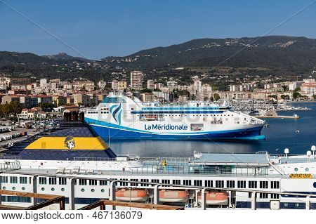 Ajaccio, France - October 26, 2022, Port Of Ajaccio In Corsica.