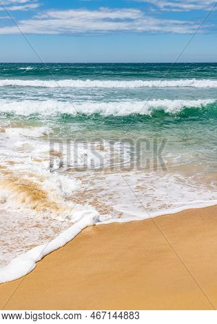 Sand And Waves In Quatro Ilhas Beach
