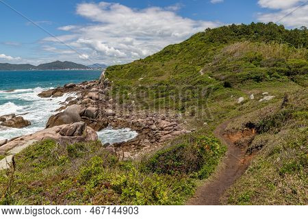 Trail To The Beach In Quatro Ilhas Beach, Bombinhas, Santa Catarina, Brazil