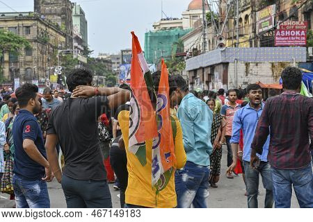 Kolkata, West Bengal, India - 21st July 2022 : All India Trinamool Congress Party, Aitc Or Tmc, At E