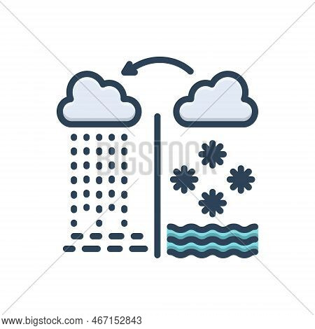 Color Illustration Icon For Derived Weather Change Imitative Mock Unoriginal Season Climate Mausam R