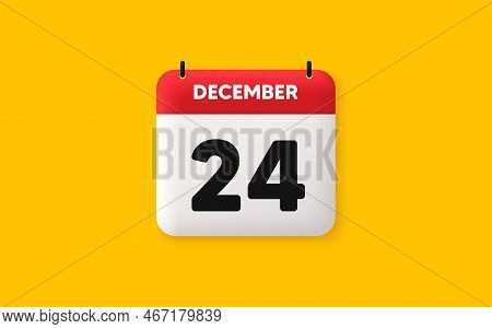 Calendar Date 3d Icon. 24th Day Of The Month Icon. Event Schedule Date. Meeting Appointment Time. Ag