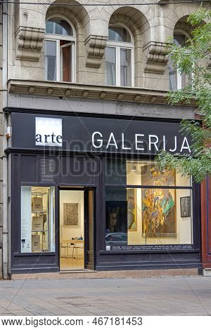 Belgrade, Serbia - September 28, 2021: Arte Galerija Beograd At Kralja Milana Street In City Centre.