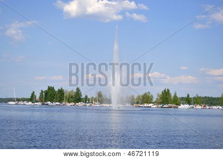 Udsigt over søen Saimaa