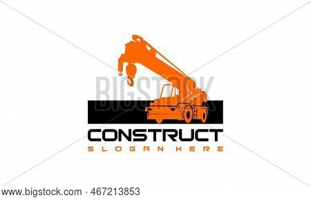 Construction Vehicle Logo Designs Vector, Cranes Truck Logo