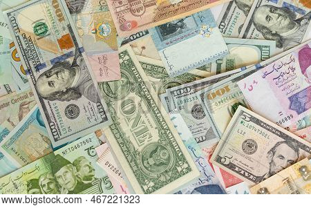 Various Currencies Of Different Countries Bank Notes