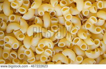 Pasta Background, Raw Macaroni Texture Background, Close Up Raw Macaroni Pasta Uncooked Delicious Pa