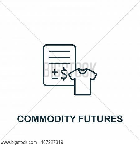 Commodity Futures Icon. Monochrome Simple Investments Icon For Templates, Web Design And Infographic