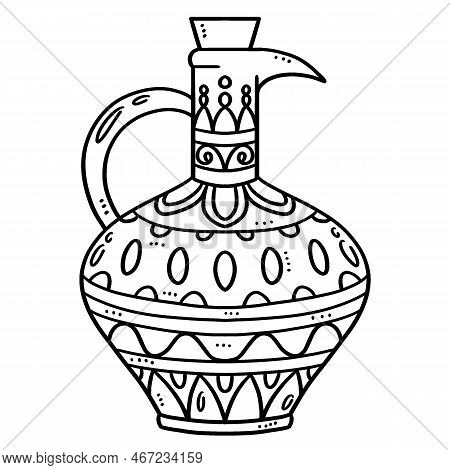 A Cute And Funny Coloring Page Of A Greek Vase. Provides Hours Of Coloring Fun For Children. Color, 