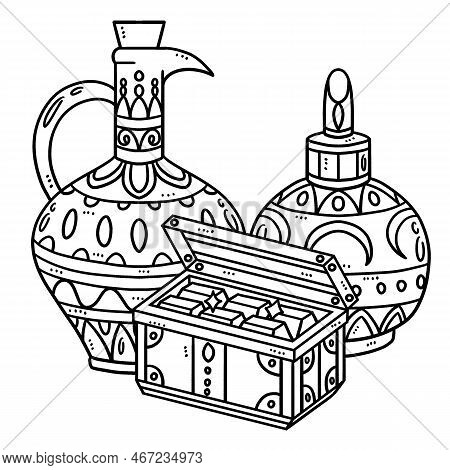 A Cute And Funny Coloring Page Of A Gifts Of The Magi. Provides Hours Of Coloring Fun For Children. 