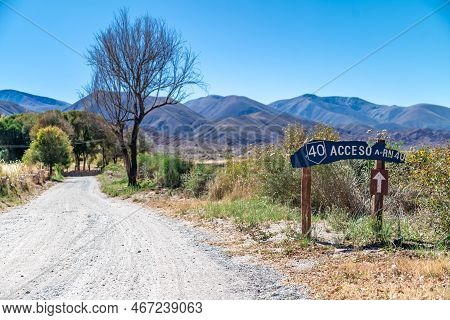 The Famous Road 40 In The Argentine Andes Of South America
