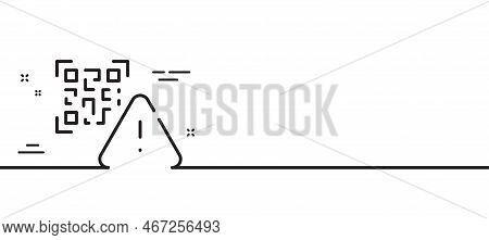 Qr Code Line Icon. Vector & Photo (Free Trial) | Bigstock