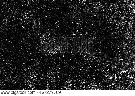Grunge Texture Background On Black Wall,  Monochrome Texture