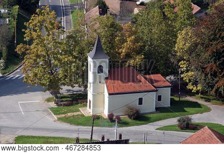 Krizevci, Croatia - October 08, 2011: Saint Roch Chapel In Krizevci, Croatia On October 08, 2011