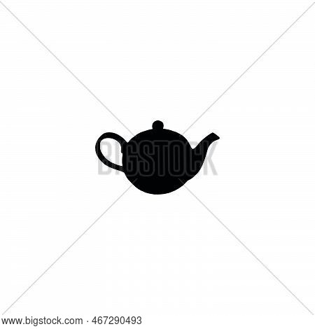 Tea Kettle Icon. Simple Style Tea Garden Big Sale Poster Background Symbol. Tea Kettle Brand Logo De