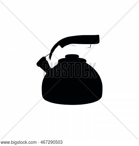 Tea Kettle Icon. Simple Style Tea Garden Big Sale Poster Background Symbol. Tea Kettle Brand Logo De