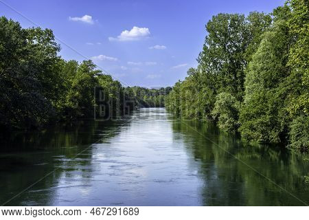 Adda River At Fara, Bergamo Province