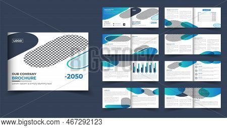 16 Pages Landscape Company Profile Brochure Design Or Multipage Brochure Template Design