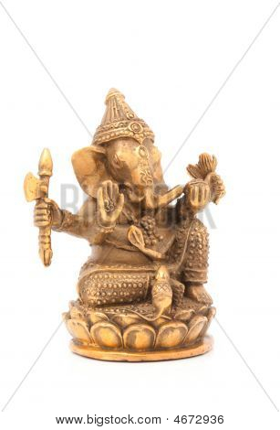 Bronzo statuina Ganesha
