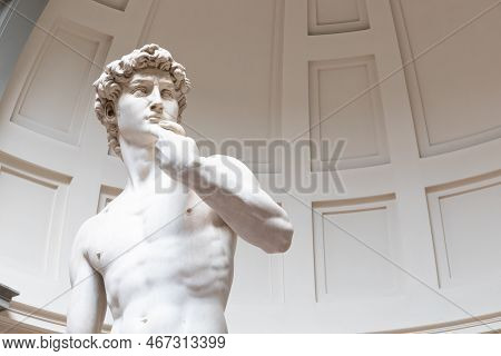 Florence, Italy - Circa August 2021: David Sculpture By Michelangelo Buonarroti. The Masterpiece Of 