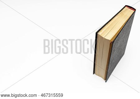 Old Book With Yellow Pages On White Background. Old Book. Yellow Page