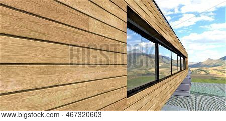 Facade Board As A Wall Covering For A Stylish Foreign Home In A Minimalist Style For People Who Pref