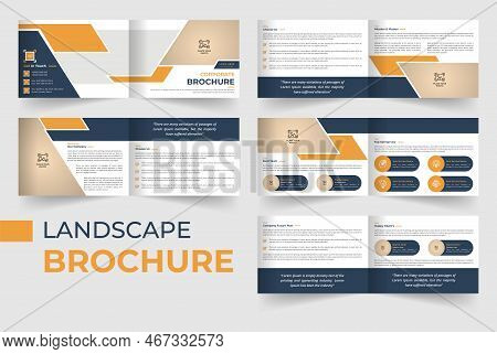 10 Pages Business Multiple Multipurpose Landscape Brochure Template
