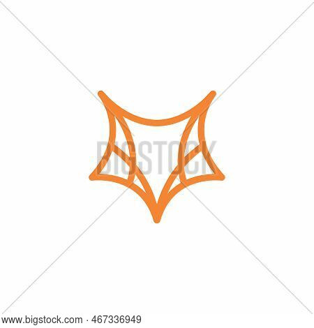 Fox Head Line Logo. Simple Fox Geometric